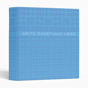 Binder to Personalize: Blue Welsh Tapestry Pattern