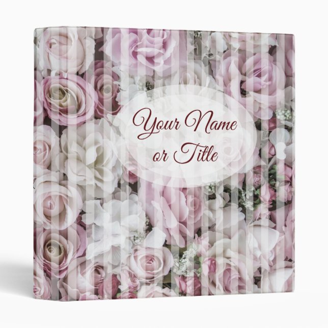 Binder - Victorian Roses Collage (Front/Spine)