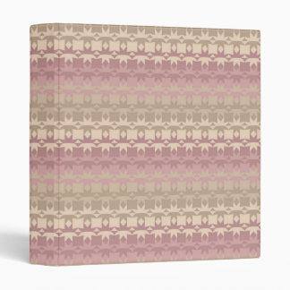 Binder w/ Tribal Design in Mauves/Tans/Creams