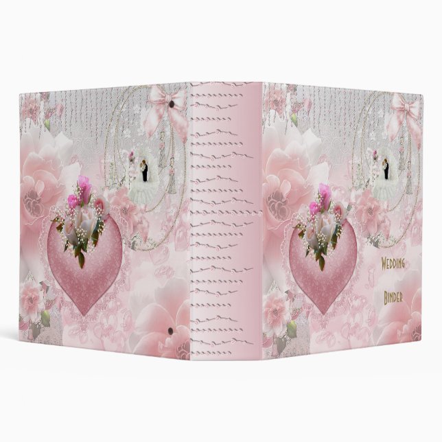 Binder Wedding Pink Floral (Background)