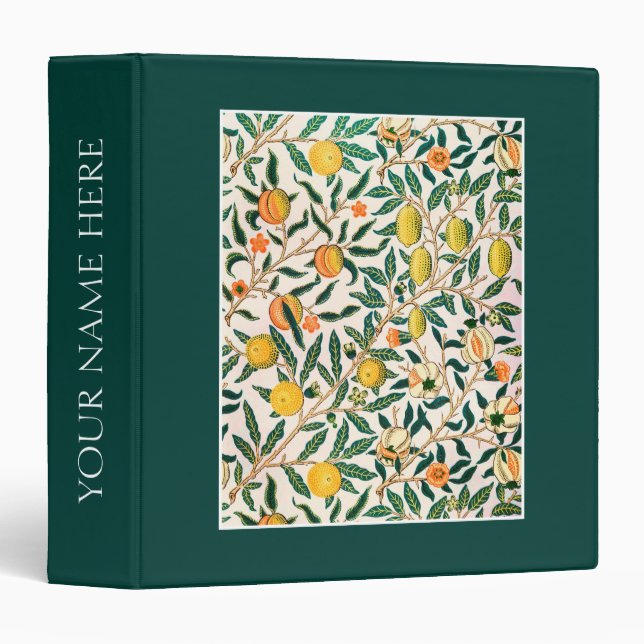 BINDER :  WILLIAM MORRIS : POMEGRANATES (Front/Spine)