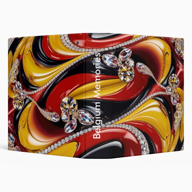 Binder with Belgium Colours Design (Background)