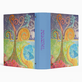 Binder with Colourful Landscape Design