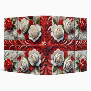 Binder with English Roses Design