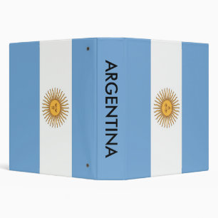 Binder with Flag of Argentina