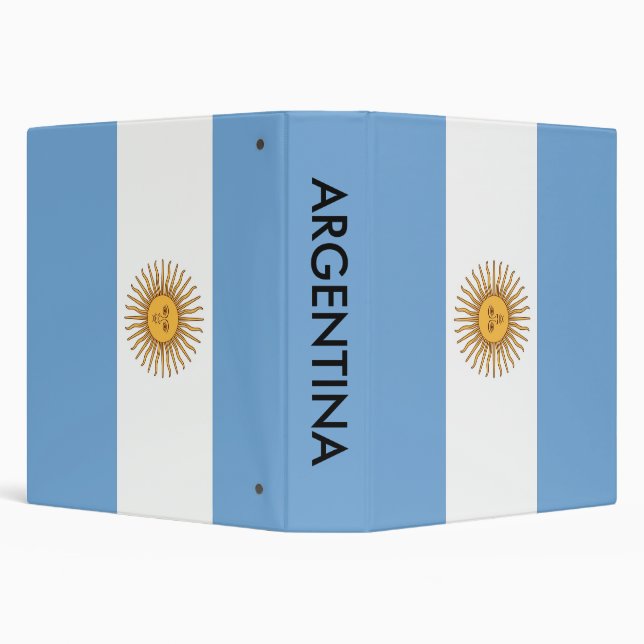 Binder with Flag of Argentina (Background)