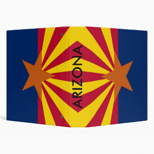 Binder with Flag of Arizona, USA