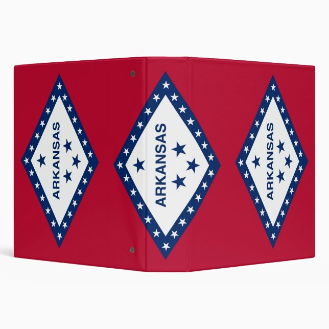 Binder with Flag of Arkansas, USA (Background)