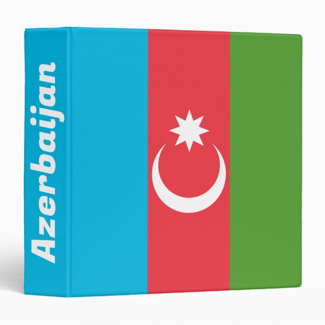 Binder with Flag of Azerbaijan (Front/Spine)