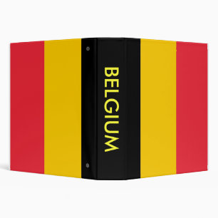 Binder with Flag of Belgium