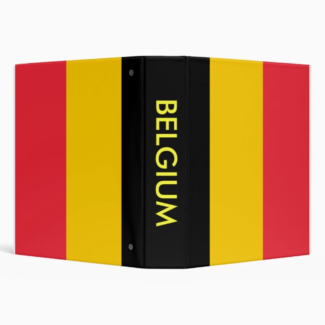 Binder with Flag of Belgium (Background)