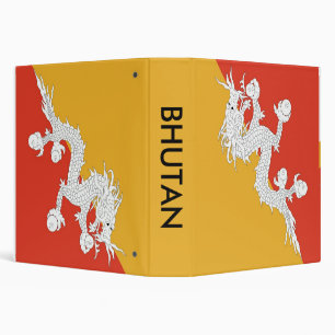 Binder with Flag of Bhutan