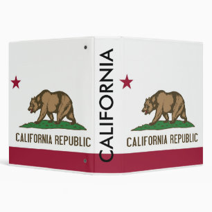 Binder with Flag of California, USA