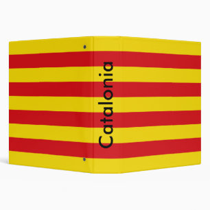 Binder with Flag of Catalonia