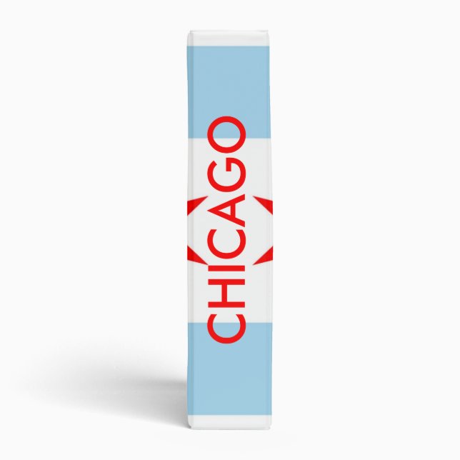 Binder with Flag of Chicago, Illinois, USA (Spine)