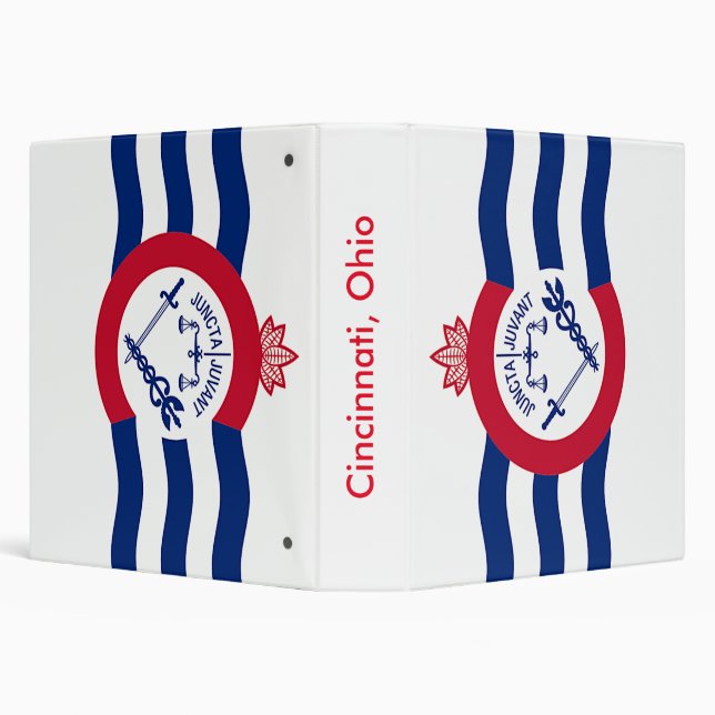 Binder with Flag of Cincinnati, Ohio (Background)