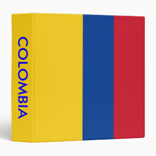 Binder with Flag of Colombia