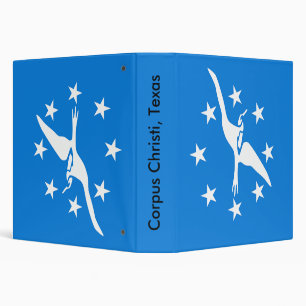 Binder with Flag of Corpus Christi, USA
