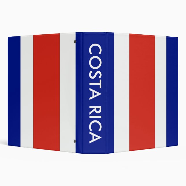 Binder with Flag of Costa Rica (Background)