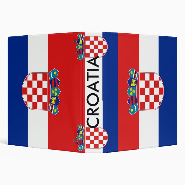 Binder with Flag of Croatia (Background)