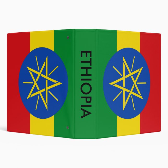 Binder with Flag of Ethiopia (Background)