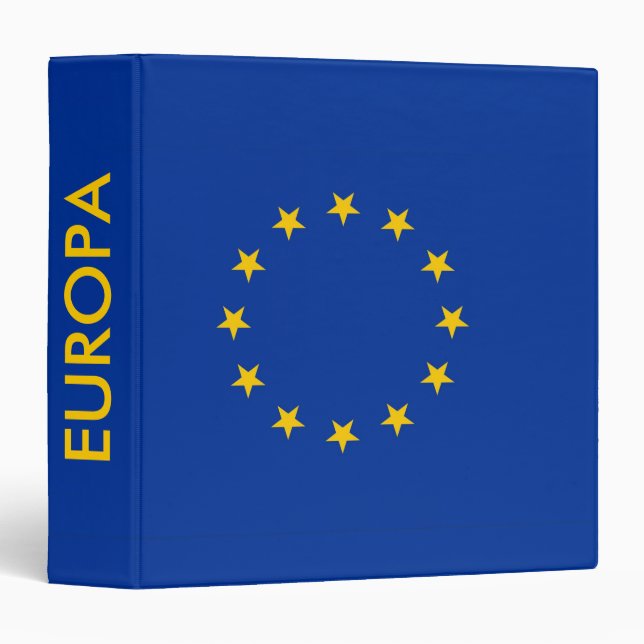 Binder with Flag of European Union (Front/Spine)