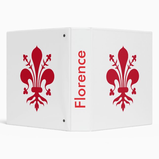 Binder with Flag of Florence, Tuscany, Italy (Background)