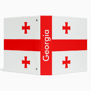 Binder with Flag of Georgia