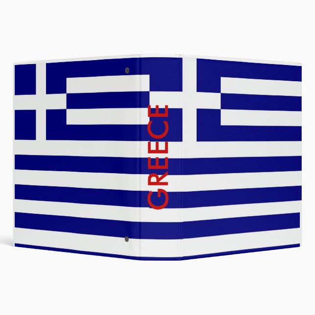 Binder with Flag of Greece (Background)