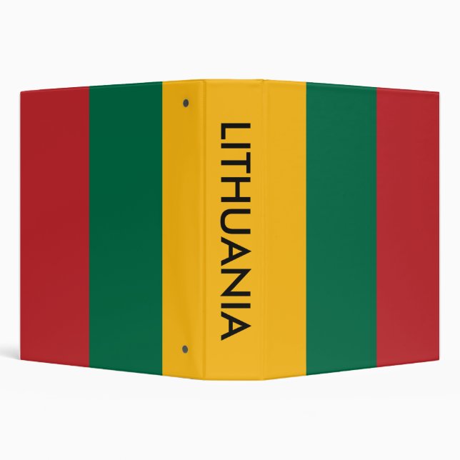 Binder with Flag of Lithuania (Background)
