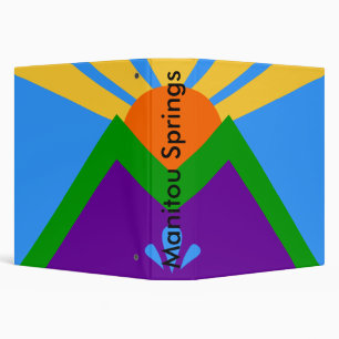 Binder with Flag of Manitou Springs, Colorado