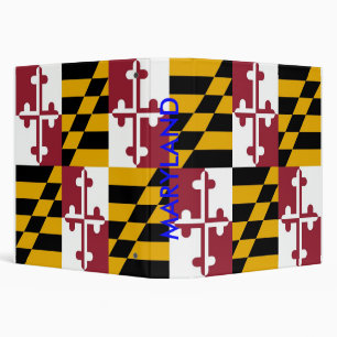 Binder with Flag of Maryland, USA