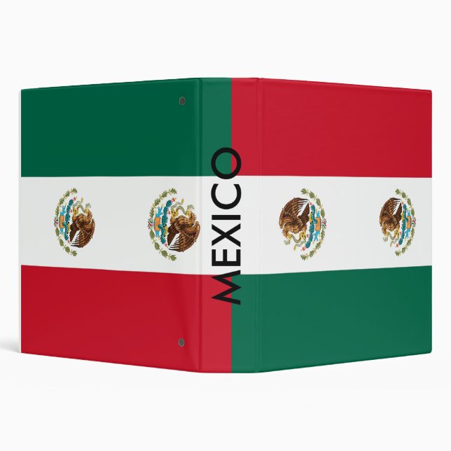 Binder with Flag of Mexico (Background)