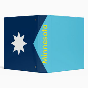 Binder with Flag of Minnesota