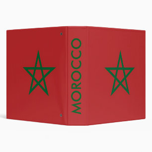Binder with Flag of Morocco