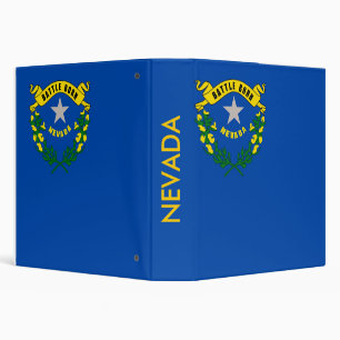 Binder with Flag of Nevada, USA