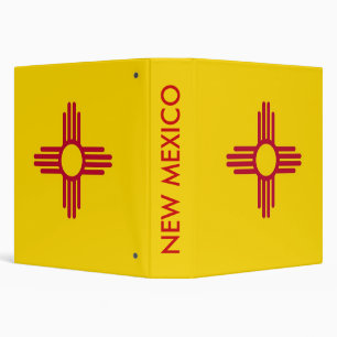Binder with Flag of New Mexico, USA