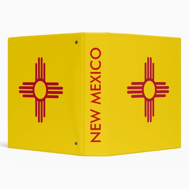 Binder with Flag of New Mexico, USA (Background)