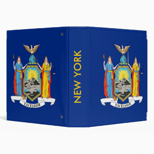 Binder with Flag of New York, USA