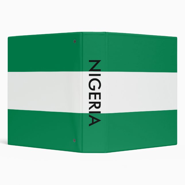 Binder with Flag of Nigeria (Background)