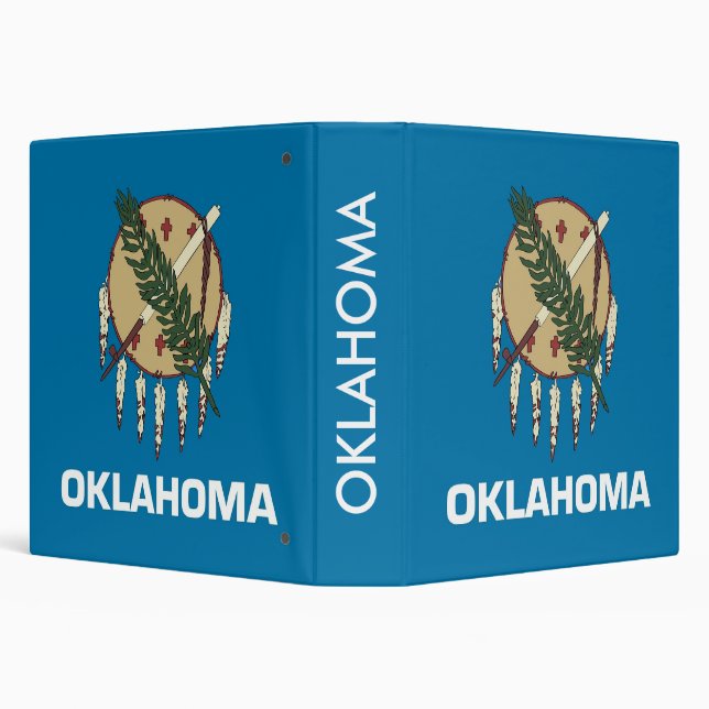 Binder with Flag of Oklahoma, USA (Background)