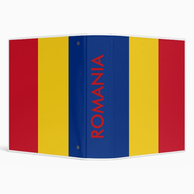 Binder with Flag of Romania (Background)