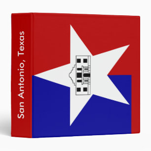Binder with Flag of San Antonio, USA