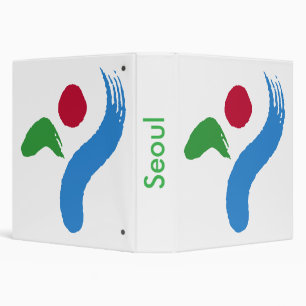 Binder with Flag of Seoul, South Korea