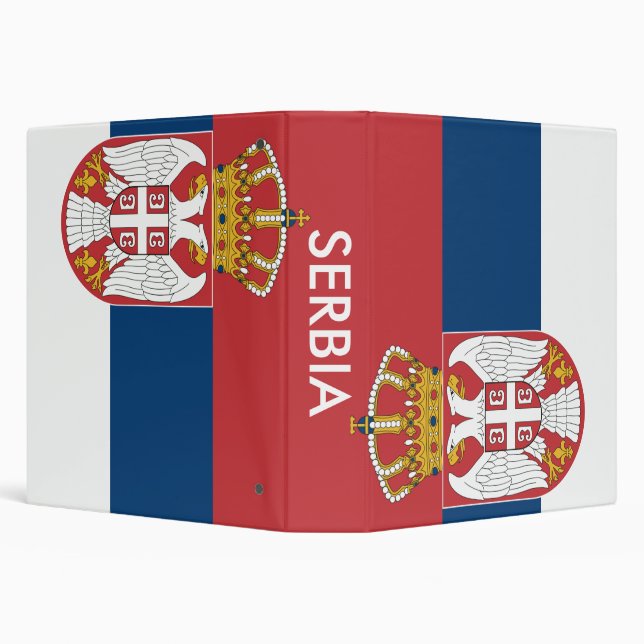 Binder with Flag of Serbia (Background)