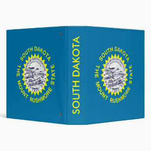 Binder with Flag of South Dakota, USA