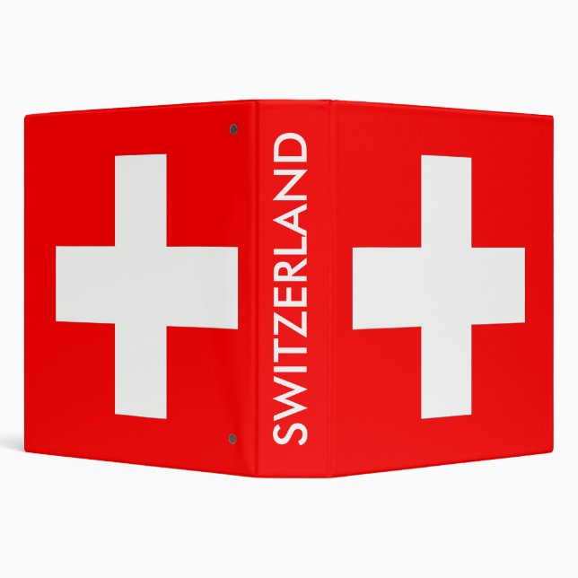 Binder with Flag of Switzerland (Background)