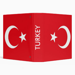 Binder with Flag of Turkey