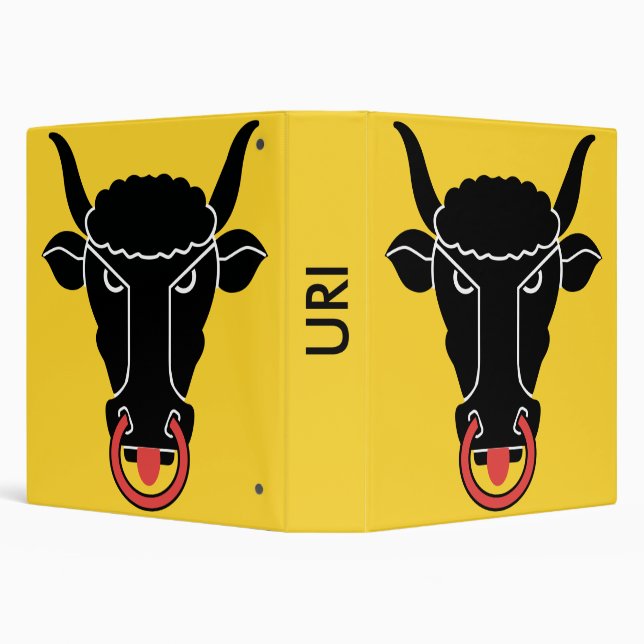 Binder with Flag of Uri canton, Switzerland (Background)
