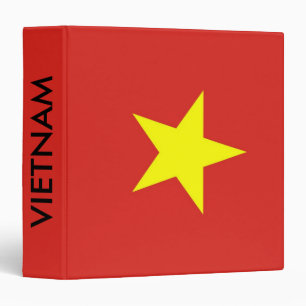 Binder with Flag of Vietnam